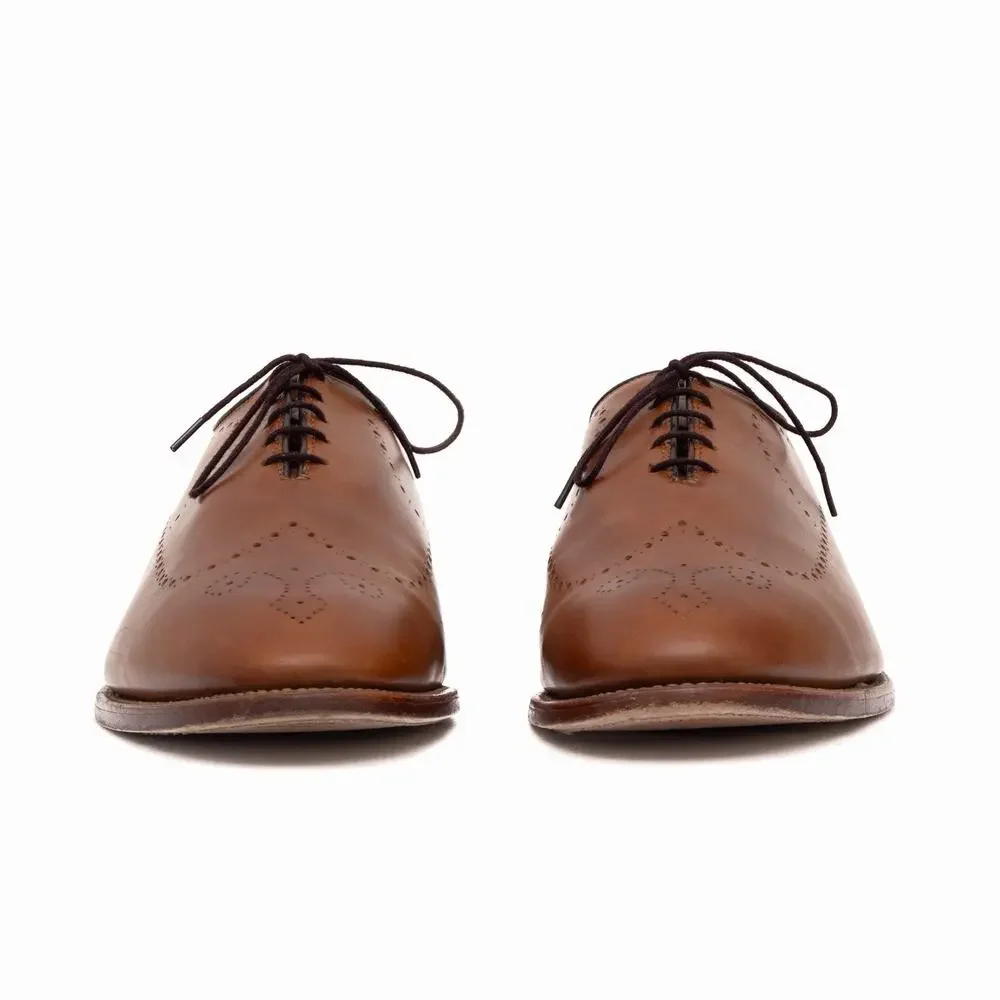 $495 Allen Edmonds Fairfax Brown Leather Oxford Dress Shoes — US 10 EEE